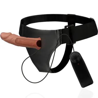 Arnés Hueco Benny con Vibrador 15 cm Ø 4.5 cm