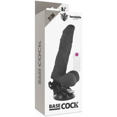 Vibrador Realístico Articulable Control Remoto Negro 21 cm