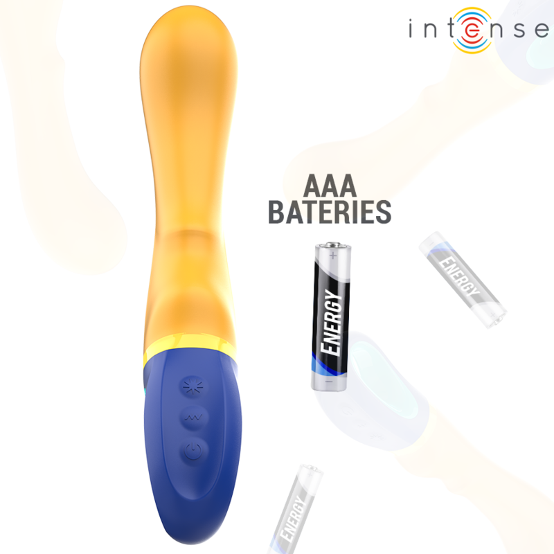 INTENSE - SHAGGY VIBRADOR PUNTO-G AMARILLO 