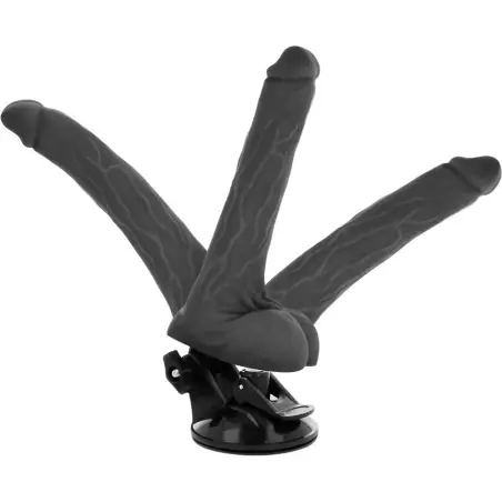 Vibrador Realístico Articulable Control Remoto Negro 18.5 cm