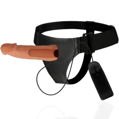 Arnés Hueco Willian con Vibrador 17 cm Ø 4.5 cm