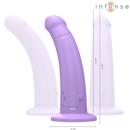 INTENSE - EDDIE VIBRADOR 17,5 CM 10 VIBRACIONES MORADO CONTROL REMOTO INTENSE FUN