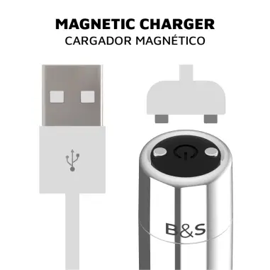 Bala Magnetica Vibradora Kailan 2 Silver | Black&silver