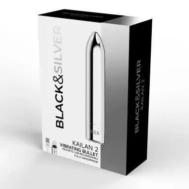 Bala Magnetica Vibradora Kailan 2 Silver | Black&silver