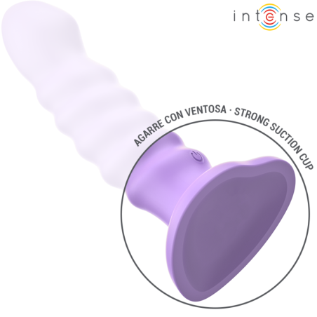 INTENSE - BRENDA VIBRADOR TALLA M DISEÑO EN ESPIRAL 10 VIBRACIONES MORADO CONTROL REMOTO INTENSE FUN