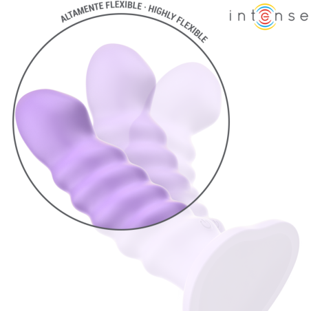 INTENSE - BRENDA VIBRADOR TALLA M DISEÑO EN ESPIRAL 10 VIBRACIONES MORADO CONTROL REMOTO INTENSE FUN