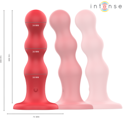 INTENSE - CODY VIBRADOR CON VENTOSA ROJO CONTROL REMOTO INTENSE FUN 2