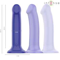 INTENSE - VICTORIA VIBRADOR CON VENTOSA 10 VIBRACIONES AZUL OSCURO CONTROL REMOTO INTENSE FUN 2