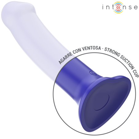 INTENSE - VICTORIA VIBRADOR CON VENTOSA 10 VIBRACIONES AZUL OSCURO CONTROL REMOTO INTENSE FUN
