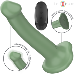 INTENSE - BECCA VIBRADOR CON VENTOSA 10 VIBRACIONES VERDE CONTROL REMOTO INTENSE FUN