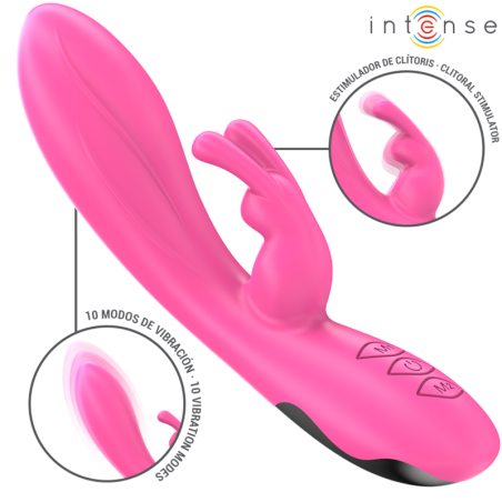 INTENSE - RANDALL VIBRADOR RABBIT 10 VIBRACIONES ROSA 
