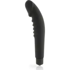 DOLCE VITA - REALISTIC  PLEASURE VIBRADOR SILICONA NEGRO