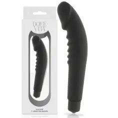 DOLCE VITA - REALISTIC  PLEASURE VIBRADOR SILICONA NEGRO 2