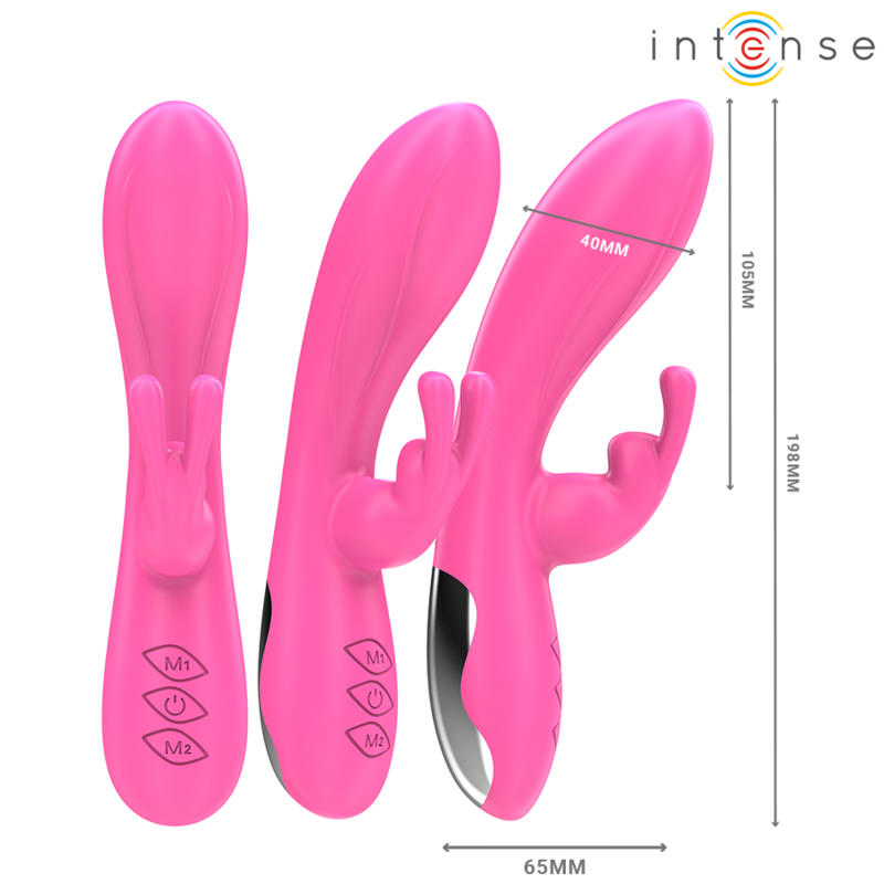 INTENSE - RANDALL VIBRADOR RABBIT 10 VIBRACIONES ROSA 