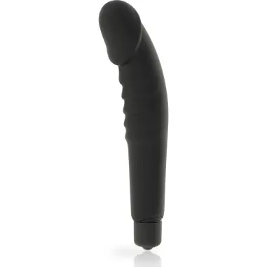 Realistic Pleasure Vibrador Silicona Negro | Dolce Vita