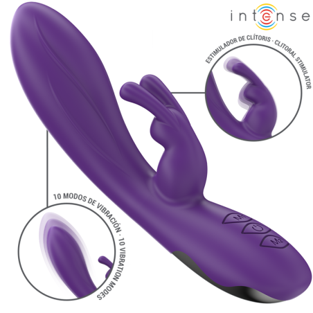 INTENSE - RANDALL VIBRADOR RABBIT 10 VIBRACIONES MORADO 