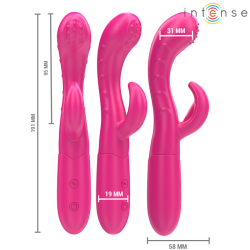 INTENSE - AMARA VIBRADOR CON LENGUA ESTIMULADORA 10 VIBRACIONES ROSA INTENSE FUN 2