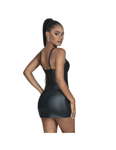 SUBBLIME - 957575 VESTIDO DE CUERO CON CREMALLERA NEGRO L/XL 