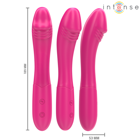 INTENSE - BELINDA VIBRADOR 19 CM FLEXIBLE 10 VIBRACIONES ROSA INTENSE FUN