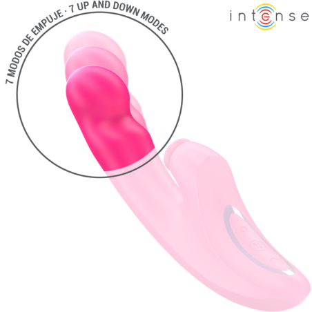 INTENSE - EMI VIBRADOR 13,5 CM MULTIFUNCIÓN 3 EN 1 10 VIBRACIONES ROSA INTENSE FUN