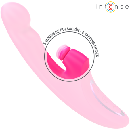 INTENSE - EMI VIBRADOR 13,5 CM MULTIFUNCIÓN 3 EN 1 10 VIBRACIONES ROSA INTENSE FUN