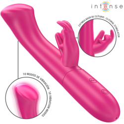 INTENSE - JULIETA VIBRADOR RABBIT 18,6 CM 10 VIBRACIONES ROSA INTENSE FUN