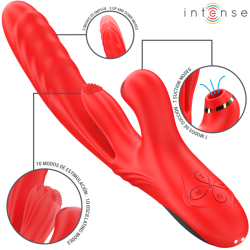 INTENSE - KAROL VIBRADOR MULTIFUNCIÓN EMPUJE & ESTIMULACIÓN & ONDAS ESTIMULADORAS ROJO INTENSE FUN