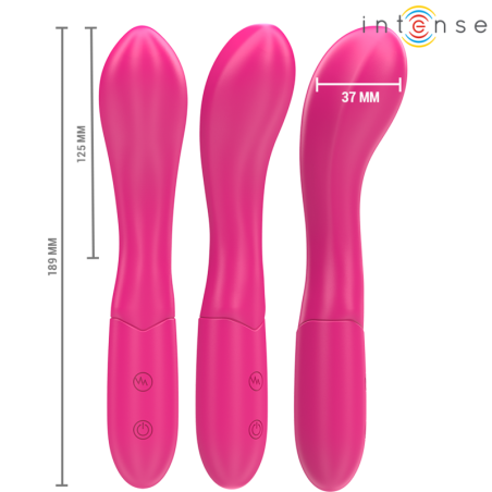 INTENSE - LISETTE VIBRADOR 19 CM FLEXIBLE 10 VIBRACIONES ROSA INTENSE FUN