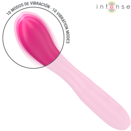 INTENSE - LISETTE VIBRADOR 19 CM FLEXIBLE 10 VIBRACIONES ROSA INTENSE FUN