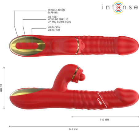 INTENSE - THALIA VIBRACIÓN & EMPUJE & ESTIMULACIÓN ROJO INTENSE FUN