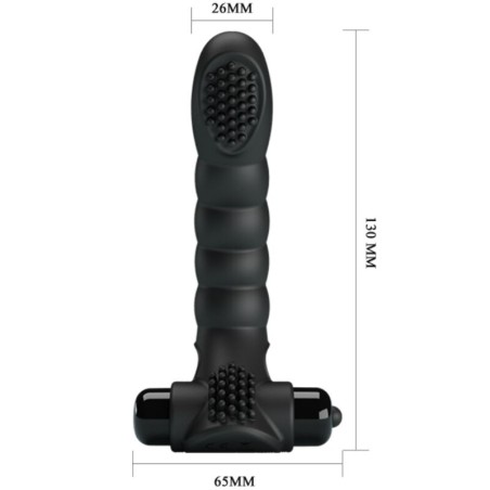 PRETTY LOVE - ALEXANDER VIBRADOR DE DEDO 10 VIBRACIONES NEGRO PRETTY LOVE