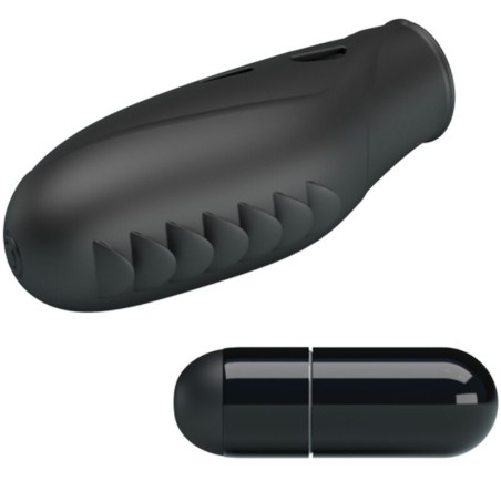 PRETTY LOVE - GILO VIBRADOR DE DEDO SILICONA NEGRO PRETTY LOVE