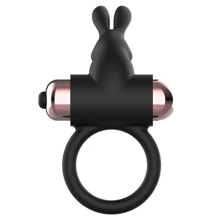 Cock Ring Anillo Vibrador Negro / Gold - Sumergible
