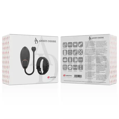 Huevo Control Remoto Tecnología Watchme Negro - 7 Modos