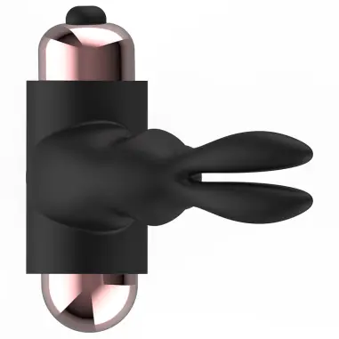 Cock Ring Anillo Vibrador Negro / Gold - Sumergible