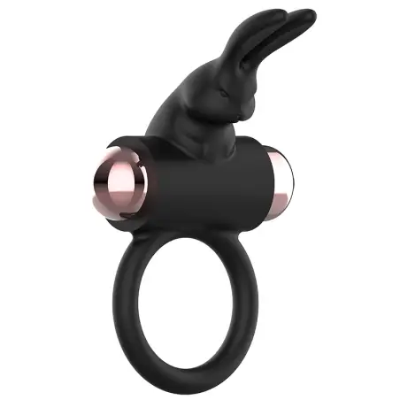 Cock Ring Anillo Vibrador Negro / Gold - Sumergible