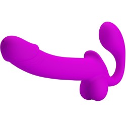 PRETTY LOVE - KELPIE ESTIMULADOR STRAP-ON DOBLE MORADO PRETTY LOVE