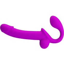 PRETTY LOVE - KELPIE ESTIMULADOR STRAP-ON DOBLE MORADO PRETTY LOVE 2