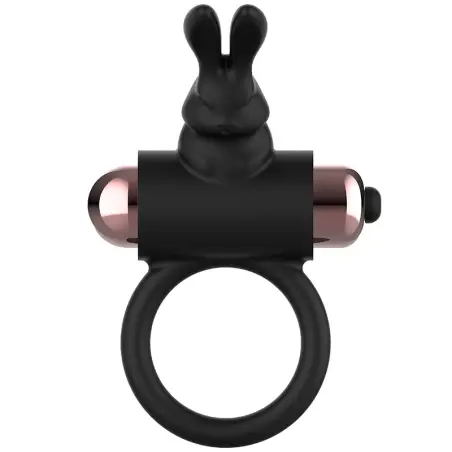 Cock Ring Anillo Vibrador Negro / Gold - Sumergible