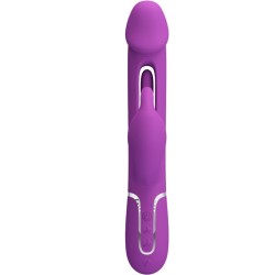 PRETTY LOVE - KAMPAS VIBRADOR RABBIT MULTIFUNCIÓN 3 EN 1 MORADO PRETTY LOVE 2