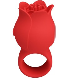 PRETTY LOVE - JAE VIBRADOR DE DEDO FORMA DE ROSA 10 VIBRACIONES ROJO PRETTY LOVE