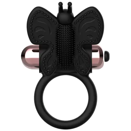 Cock Ring Butterfly Anillo Vibrador Negro / Gold
