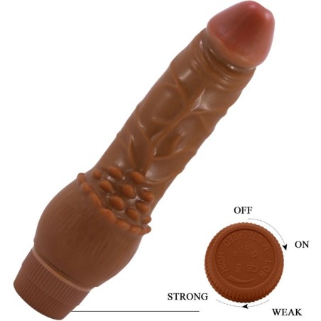 BAILE - BARBARA VIBRADOR REALÍSTICO 19.5 CM MULATO BAILE