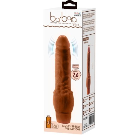BAILE - BARBARA VIBRADOR REALÍSTICO 19.5 CM MULATO BAILE