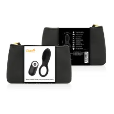 COQUETTE CHIC DESIRE - ANILLO VIBRADOR CONTROL REMOTO RECARGABLE NEGRO / GOLD 2