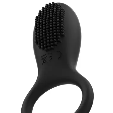 Anillo Vibrador Control Remoto Recargable Negro / Gold
