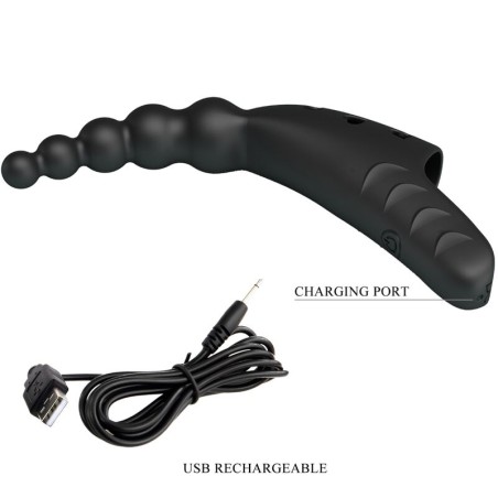 PRETTY LOVE - JORDIN VIBRADOR DE DEDO 10 VIBRACIONES NEGRO PRETTY LOVE