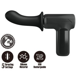 PRETTY LOVE - DJ DOCTOR MASAJEADOR 5 CONFIGURACIONES NEGRO PRETTY LOVE C-TYPE