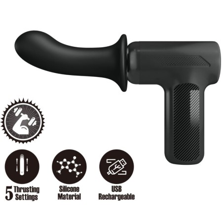 PRETTY LOVE - DJ DOCTOR MASAJEADOR 5 CONFIGURACIONES NEGRO PRETTY LOVE C-TYPE