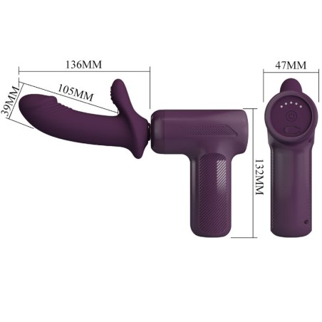 PRETTY LOVE - DJ SCHOLAR MASAJEADOR 5 CONFIGURACIONES MORADO PRETTY LOVE C-TYPE